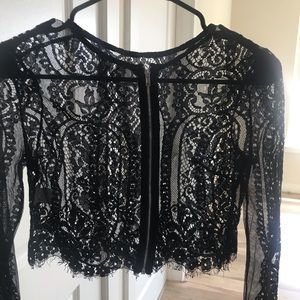 Black Lace Top Small